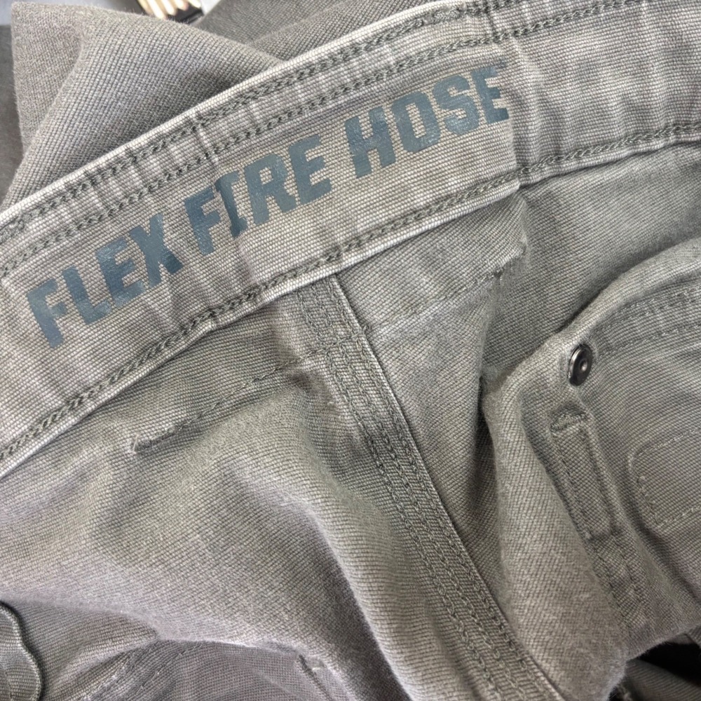 DULUTH TRADING CO Flex Fire Hose Pants Mens Cargo Work Pants Grey Utility 36X32 - Picture 7 of 16